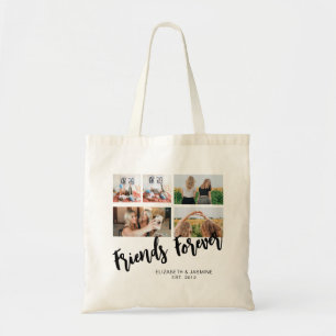 Freunde für immer Foto-Collage-Geschenk für BFF Be Tragetasche