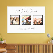 Freunde für immer Foto-Namen weißen Chic Leinwanddruck (Insitu (Wohnzimmer))