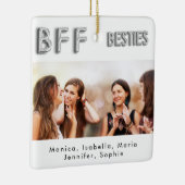 Freunde für immer Foto Silberbestien BESTE FREUNDI Keramikornament (Rechts)