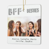 Freunde für immer Foto Silberbestien BESTE FREUNDI Keramikornament (Links)