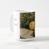 Freunde für immer glücklicher Garten Kaffeetasse (Vorderseite Links)