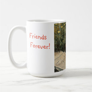 Freunde für immer glücklicher Garten Kaffeetasse