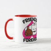 Freunde für immer - kacken Sie und Tasse (Links)