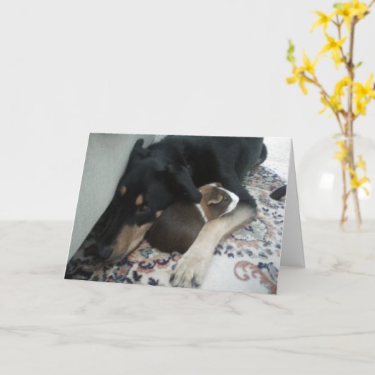 Freunde für immer karte (Gelbe Blume)