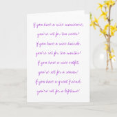 Freunde für immer karte (Gelbe Blume)