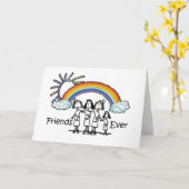 Freunde für immer karte (Gelbe Blume)