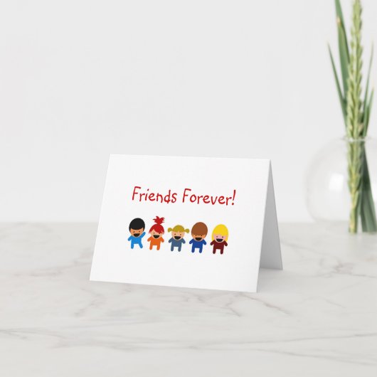 Freunde für immer Karte (Vorderseite)