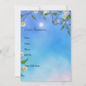 Freunde für immer Katze und Schmetterling sogar Ei Einladung (Rückseite)