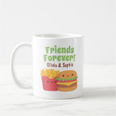 Freunde für immer, Kawaii Fries und Burger Kaffeetasse (Links)