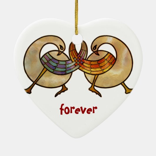 Freunde für immer keramik ornament (Hinten)