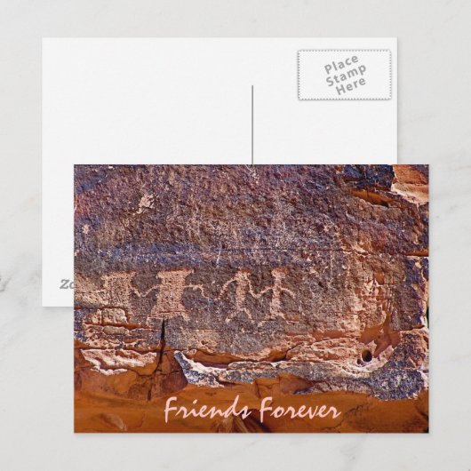 Freunde für immer postkarte (Vorne/Hinten)