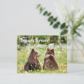 Freunde für immer Postkarte (Stehend Vorderseite)
