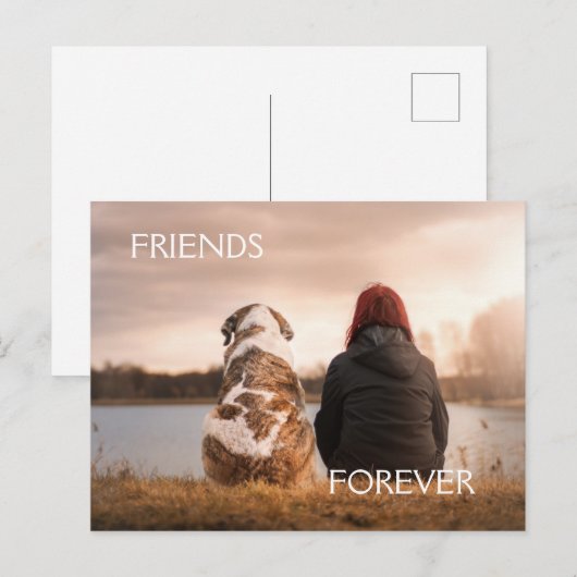Freunde für immer postkarte (Vorne/Hinten)
