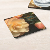 Freunde für immer rechteckiger pappuntersetzer (angewinkelt)