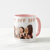 Freunde für immer Rose Gold BESTE FREUNDIN Foto Tasse (VorderseiteRechts)