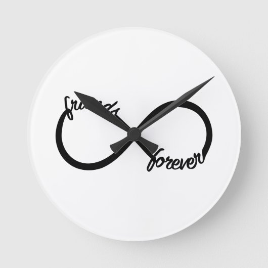 Freunde für immer runde wanduhr (Vorderseite)