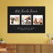 Freunde für immer schwarze Fotos Leinwanddruck (Insitu (Wohnzimmer))