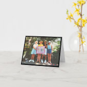 Freunde für immer und immer geklappte Grußkarte Karte (Gelbe Blume)