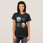 Freunde für immer unendliche Foto Namen schwarz T-Shirt (Vorne ganz)