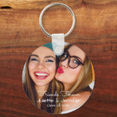 Freunde für immer | Upload Foto Add names class of Schlüsselanhänger (Vorderseite)