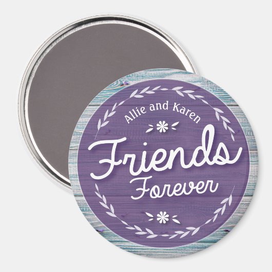 Freunde für immer wahren magnet (Vorderseite/Rückseite)