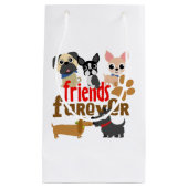 Freunde Furever Hunde Welpen Kleine Geschenktüte (Vorderseite)