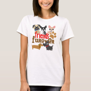 Freunde Furever Hunde Welpen T-Shirt