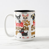 Freunde Furever Hunde Welpen Zweifarbige Tasse (Links)