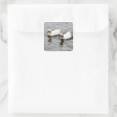Freunde fürs Leben Quadratischer Aufkleber (Tasche)