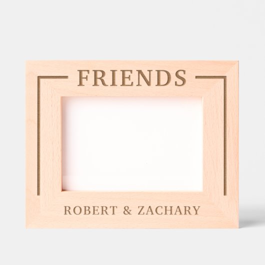 Freunde Geätzte Rahmen (Vorderseite)