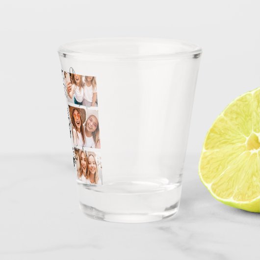 Freunde geben BESTE FREUNDIN Freundschaft Foto Col Schnapsglas (Rechts)