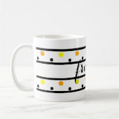 Freunde Gelbe Polka Dots Kaffeetasse (Links)