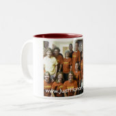 Freunde gerade der Ehrengott-Tasse Zweifarbige Tasse (Vorderseite Links)