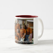 Freunde gerade der Ehrengott-Tasse Zweifarbige Tasse (VorderseiteRechts)