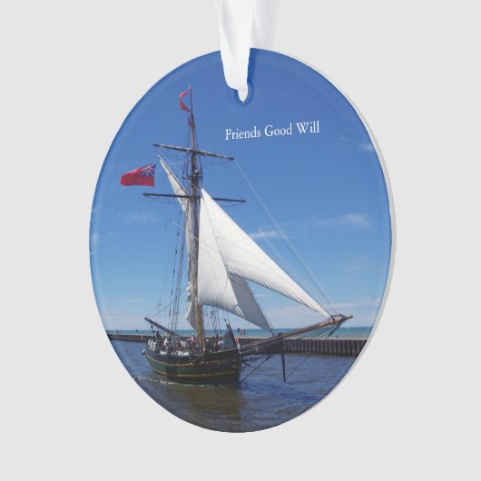 Freunde Good Will Acrylschmuck Ornament (Vorderseite)