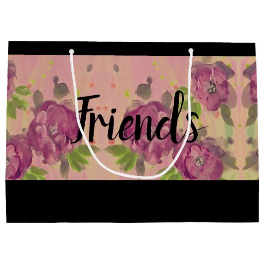 Freunde Große Geschenktüte (Rückseite)