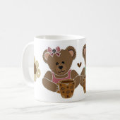 Freunde große Teddybär-Kaffeetasse Kaffeetasse (Vorderseite Links)
