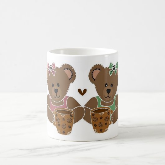 Freunde große Teddybär-Kaffeetasse Kaffeetasse (Mittel)