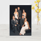 FREUNDE™| Gruppe in Schwarz - Weiß - Formblatt Karte (Gelbe Blume)