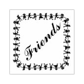 Freunde Gummistempel (Prägung)