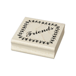 Freunde Gummistempel