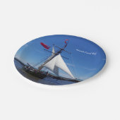 Freunde Gute Papierplatte Pappteller (Schrägansicht)