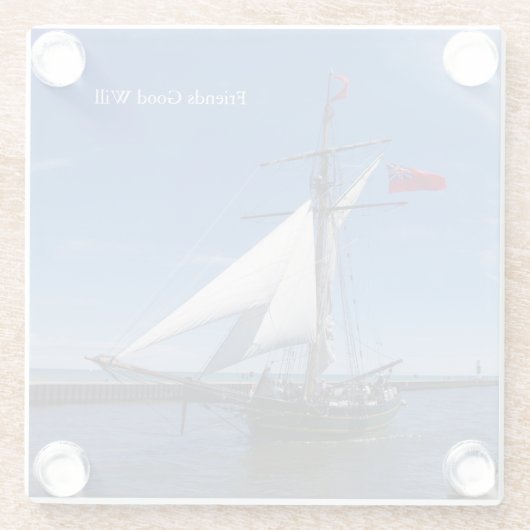 Freunde guten Willens Untersetzer (Rückseite)