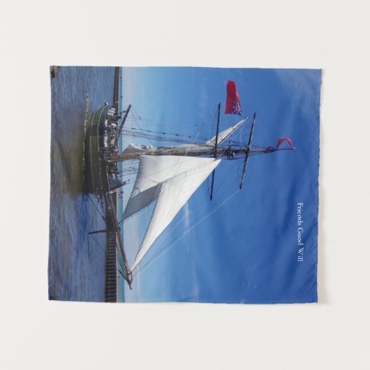 Freunde Gutes Testspiel Wandteppich (Vorderseite (Horizontal))