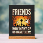 Freunde Halloween Geist Friedhof Design_1 Acrylschild (Neutral)