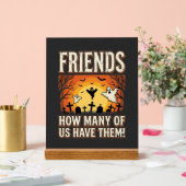 Freunde Halloween Geist Friedhof Design_1 Acrylschild (Hochzeit)