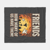 Freunde Halloween Geist Friedhof Design_1 Fleecedecke (Vorderseite (Horizontal))
