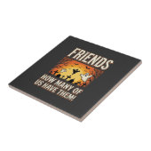Freunde Halloween Geist Friedhof Design_1 Fliese (Seite)