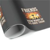 Freunde Halloween Geist Friedhof Design_1 Geschenkpapier (Rolleneckpunkt)