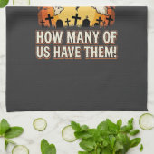 Freunde Halloween Geist Friedhof Design_1 Geschirrtuch (Gefaltet)